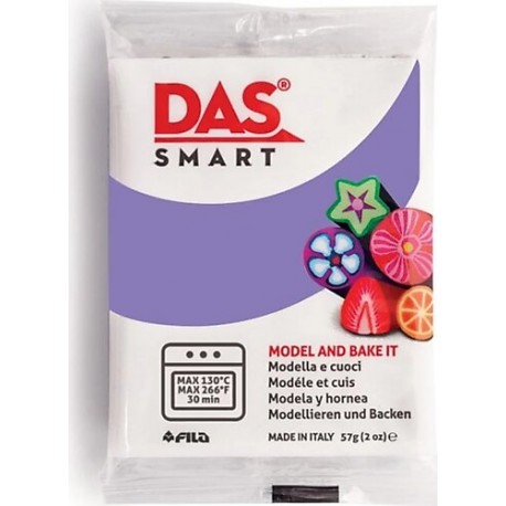 Pâte polymère Lilas 57g - DAS Smart
