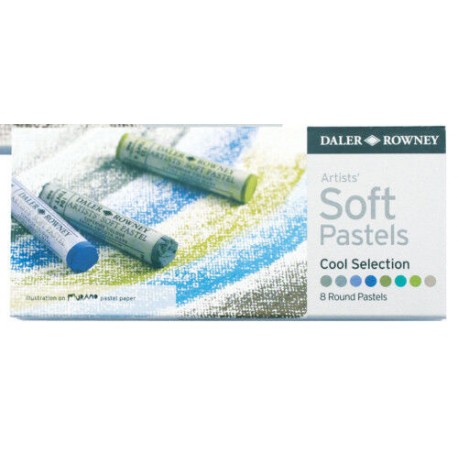 Set de 8 Pastels  Artists' Soft Cool Selection - Daler Rowney