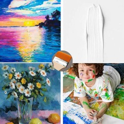 Pinceau Plat Avec Manche en Bois Nylon