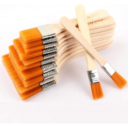 Pinceau Plat Avec Manche en Bois Nylon