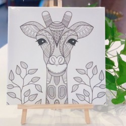 Châssis Entoilé Mandala 30x30 cm - Girafle